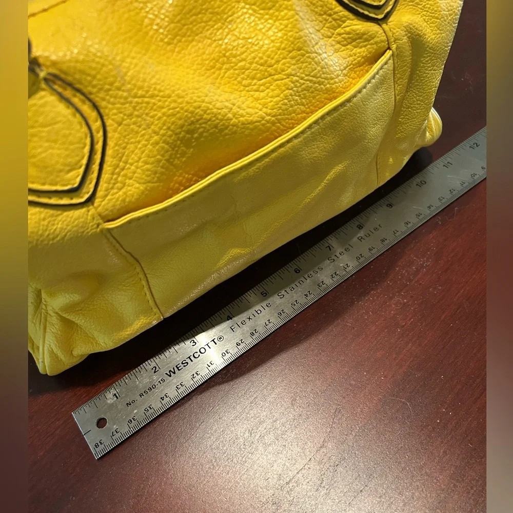 Yellow Leather Handbag - Picture 6 of 13